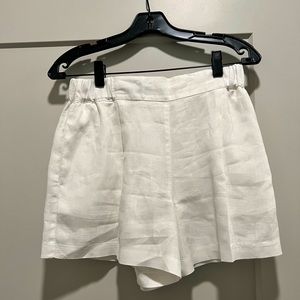 Michael Stars, White Linen Shorts, Size XS